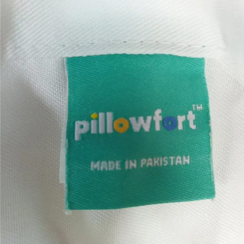 NWOT! PILLOWFORT! PURE WHITE & EMBROIDERED BLACK POLKA DOTS SHOWER CURTAIN!